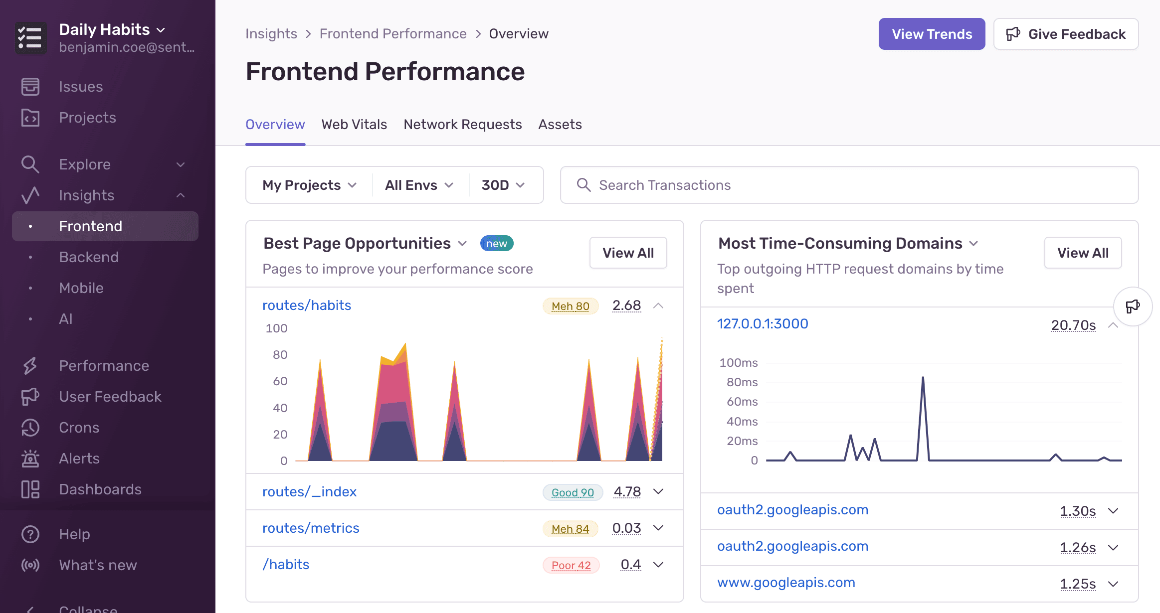 Performance and Insights are merging